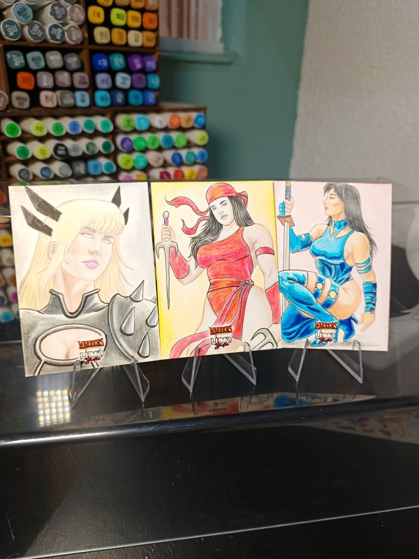 Image for Sketchcard Set Warriors by Miralvo 1°