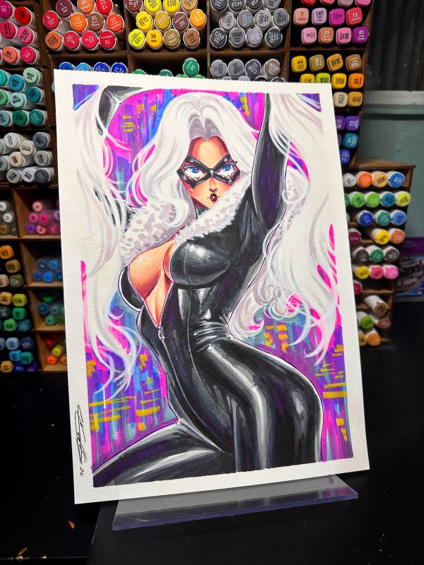 Image for 9"12 Black Cat by Lu Cardoso