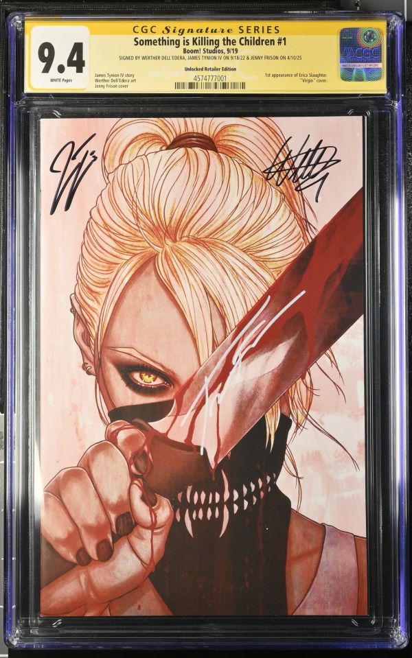 Image for Something is Killing the Children #1 CGC 9.4 Signed by Werther Dell'Edera, James Tynion IV & Jenny Frison