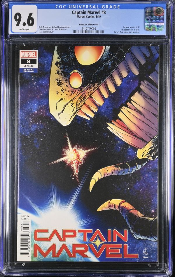 Image for Captain Marvel #8 CGC 9.6 Izaakse Variant