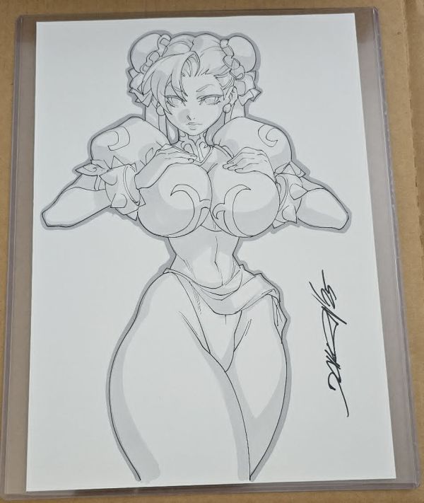 Image for Chun Li Sketch Signed by DaiKon Art