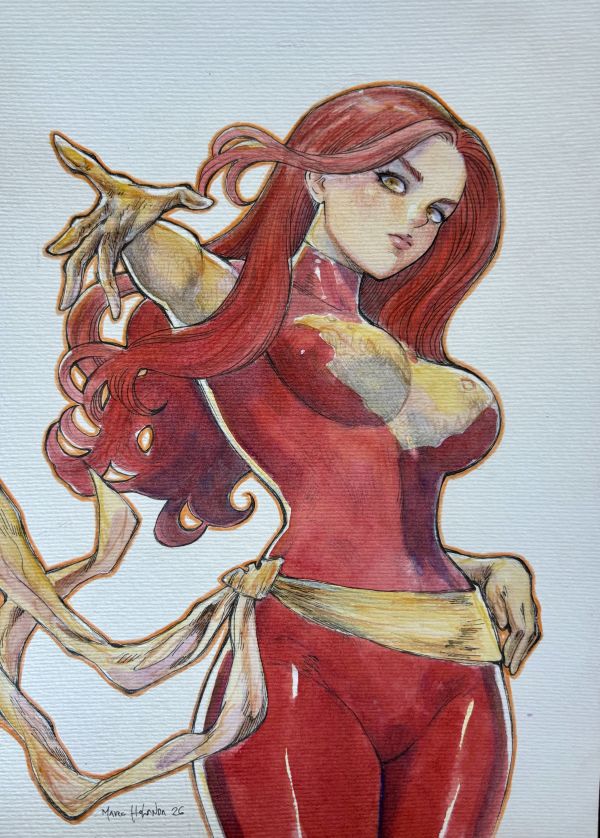 Image for Phoenix Jean Grey Illustration 9x12