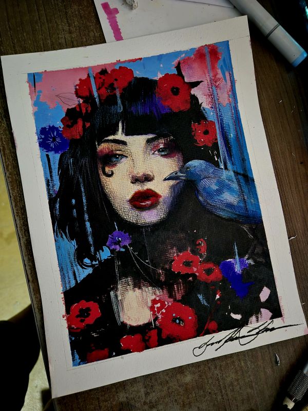 Image for DEATH - Pinup art by Guilherme Silva - 8,4" x 10,8"