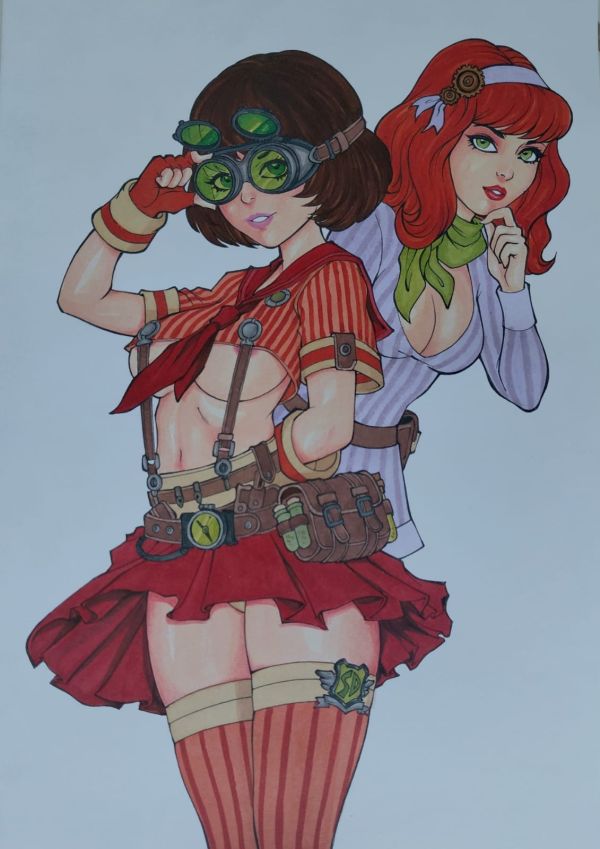 Image for velma e daphne steampunk, 8.3 X 11.8