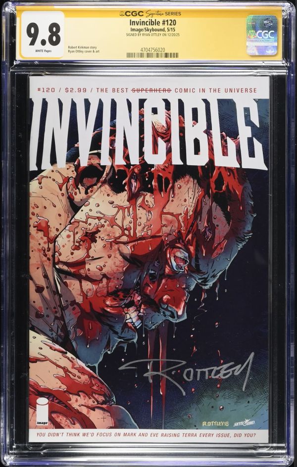 Image for Invincible #120 CGC 9.8 Signed by Ryan Ottley
