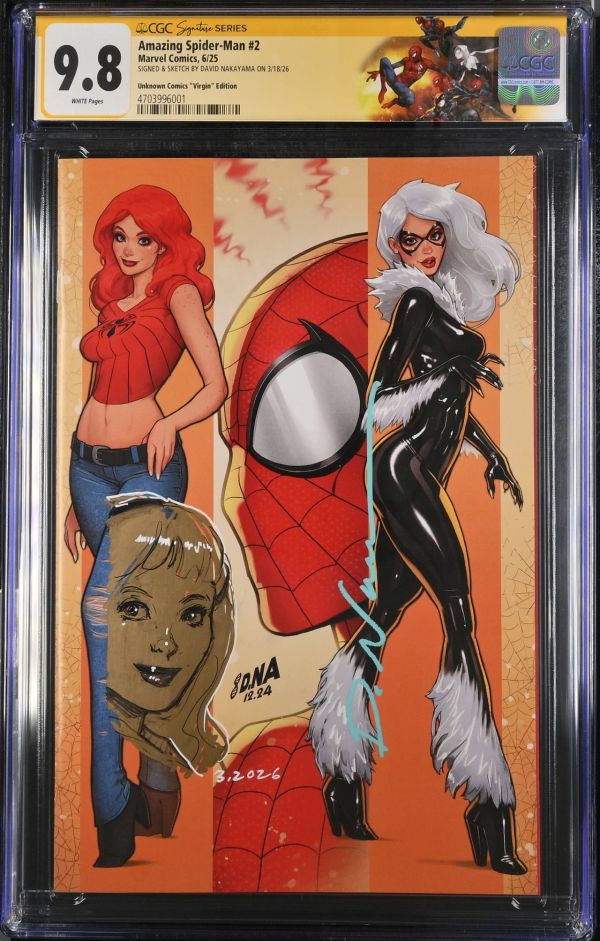 Image for Amazing Spider-Man #2 CGC 9.8 Signed & Sketched by David Nakayama