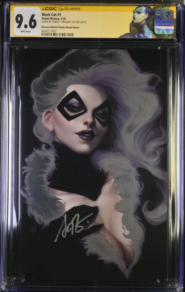 Image for Black Cat #1 CGC 9.6 Signed by Stanley "Artgerm" Lau