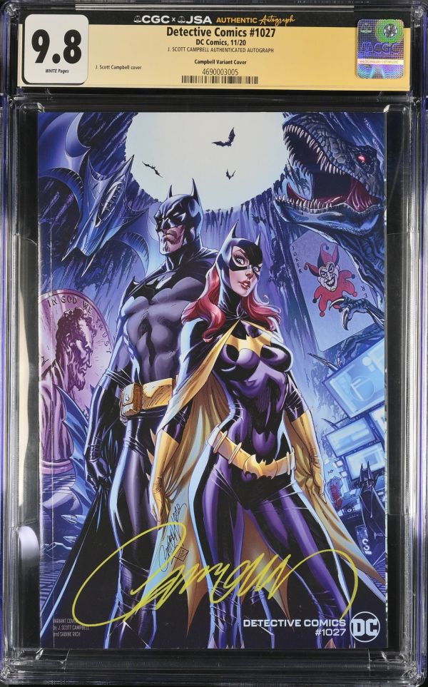 Image for Detective Comics #1027 CGC 9.8 Signed by J. Scott Campbell
