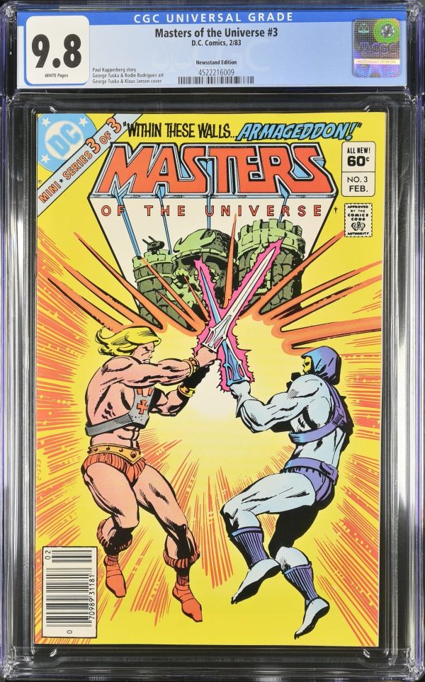 Image for Masters of the Universe #3 CGC 9.8 Newsstand