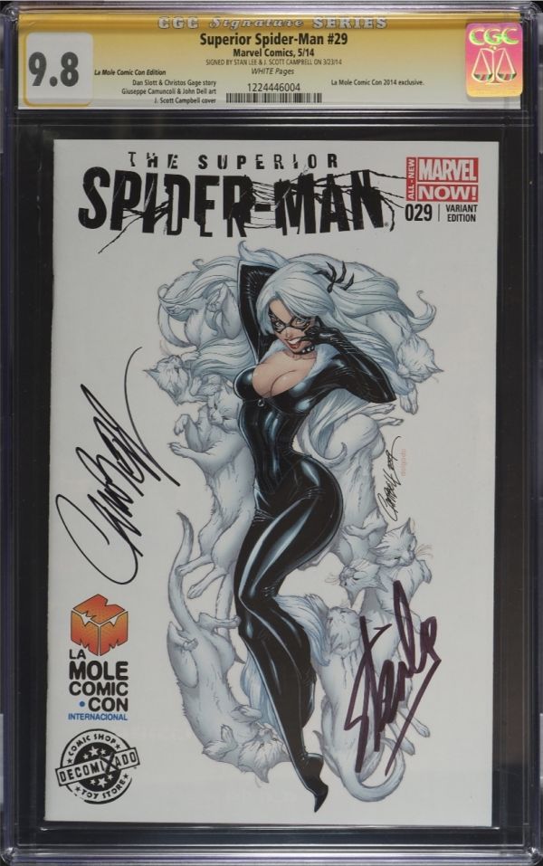 Image for Superior Spider-Man #29 La Mole Comic Con Edition CGC 9.8 Signed by J. Scott Campbell