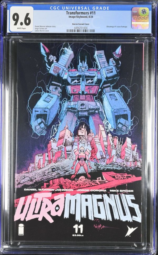 Image for Transformers #11 | Harren Variant Cover | CGC 9.6 | Universal