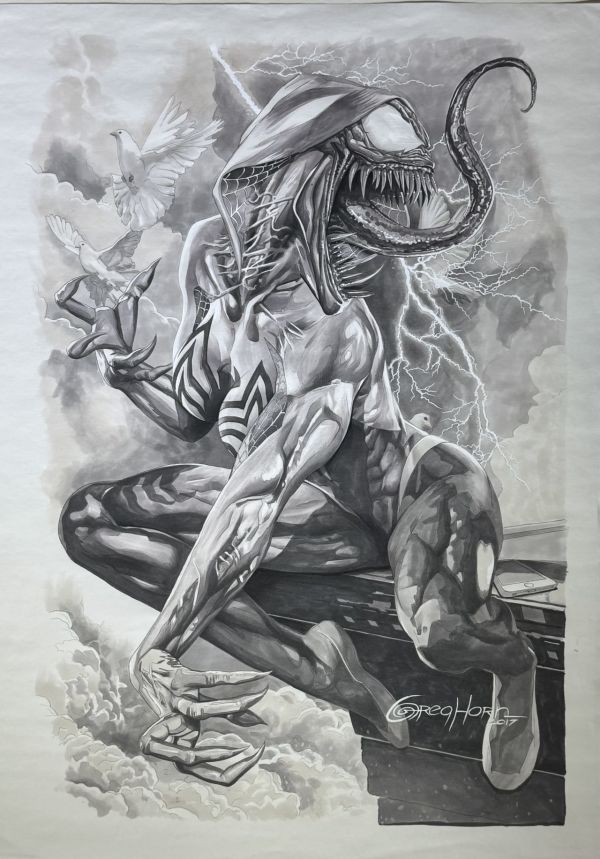Image for Original art for Edge Of Venomverse #1 cover. 18x24 inches
