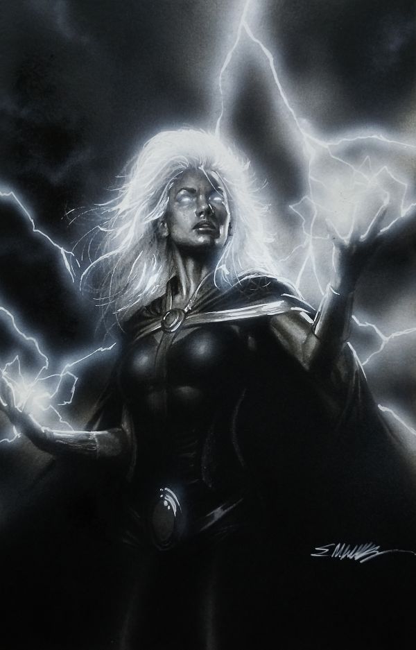 Image for X-Men storm - charcoal pencils by Manu Silva 