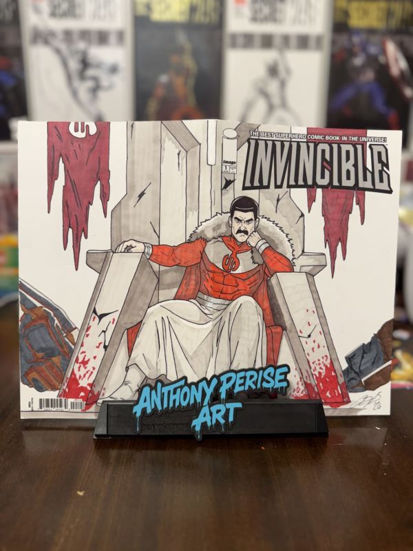 Image for Invincible #1 Blank Variant (2026) Thragg Wraparound Sketch