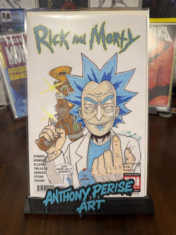 Image for Rick and Morty #37 Amorphous Blank Variant Rick Sanchez Wolverine #1 Homage
