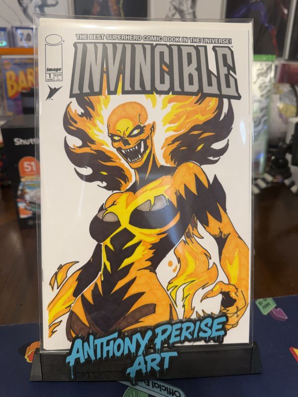 Image for Invincible #1 Blank Variant Volcanikka Sketch