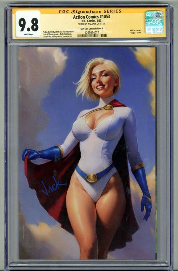 Image for ACTION COMIC #1053 CGC 9.8 SS SIGNED WILL JACK VIRGIN VARIANT EDITION B LOW POP
