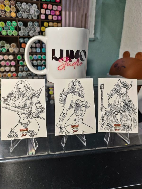 Image for Set SketchCard Warriors 2° by Rafael Paiva