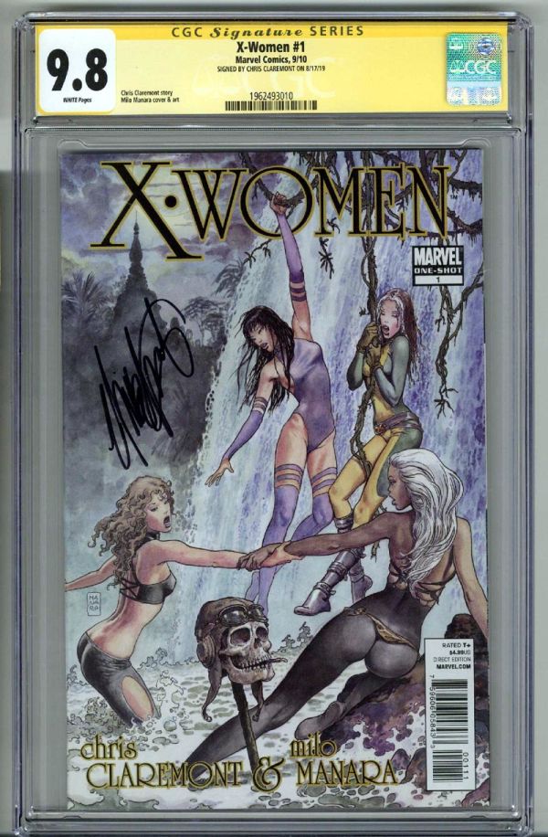 Image for X-WOMEN #1 CGC 9.8 SS SIGNED CHRIS CLAREMONT ROGUE STORM PSYLOCKE LOW POP 15