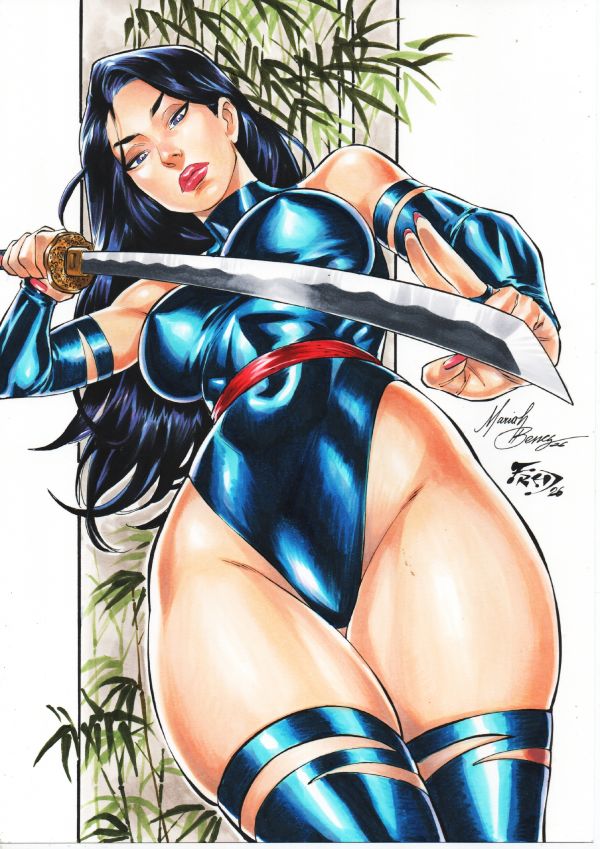 Image for Psylocke Pin Up 9x12