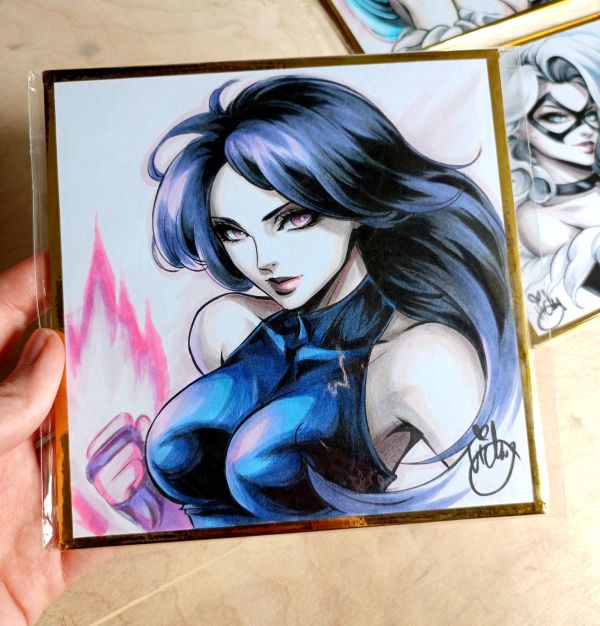 Image for Psylocke shikishi sketch by Lictoria 