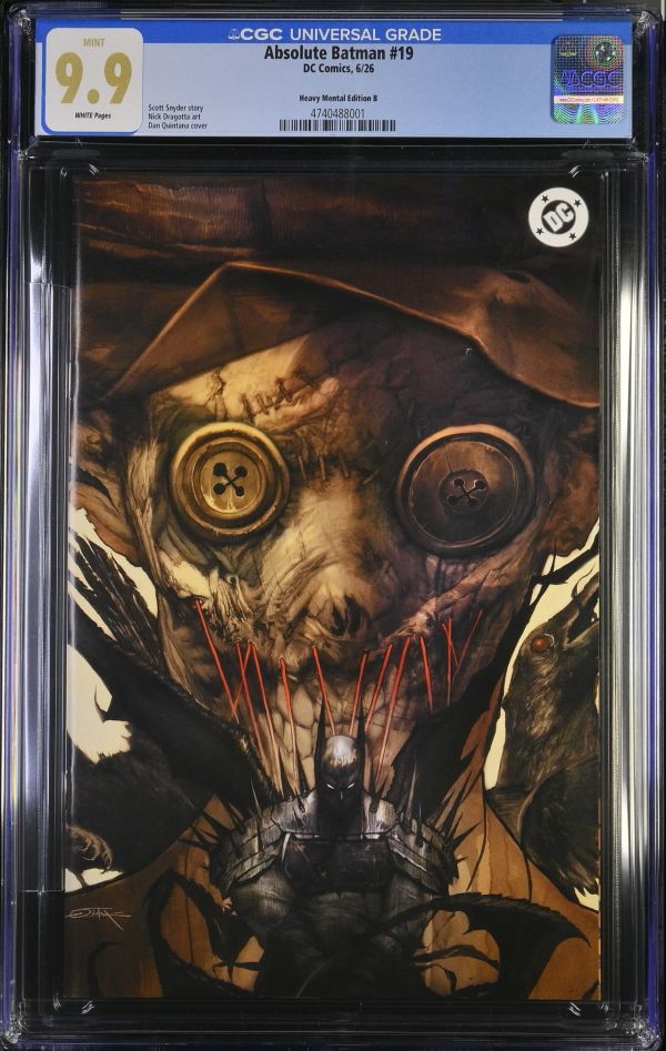 Image for Absolute Batman #19 CGC 9.9 Heavy Mental Edition B