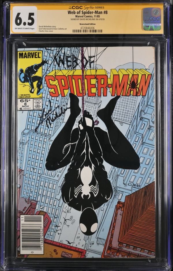 Image for Web of Spider-Man #8 CGC 6.5 Signed by David Michelinie