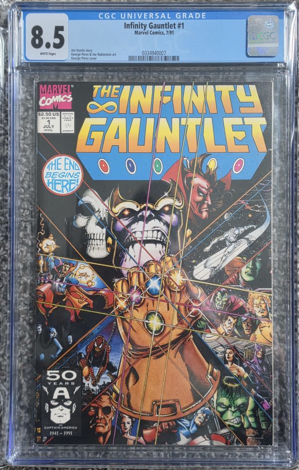 Image for Infinity Gauntlet #1 CGC 8.5
