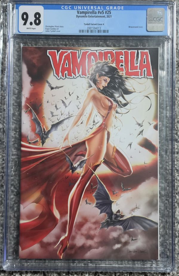 Image for Vampirella #25 CGC 9.8 Tyndall Variant Cover A
