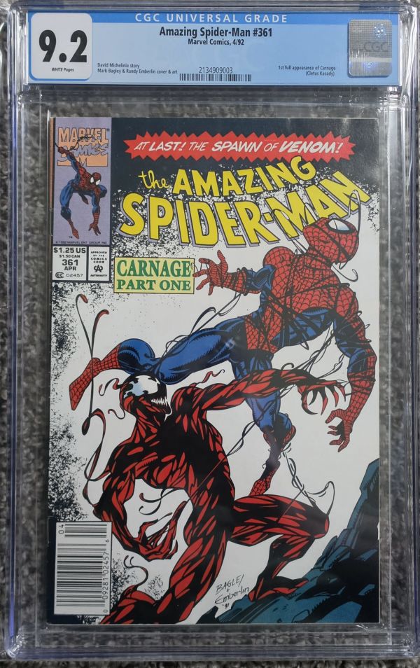 Image for Amazing Spider-Man #361 CGC 9.2