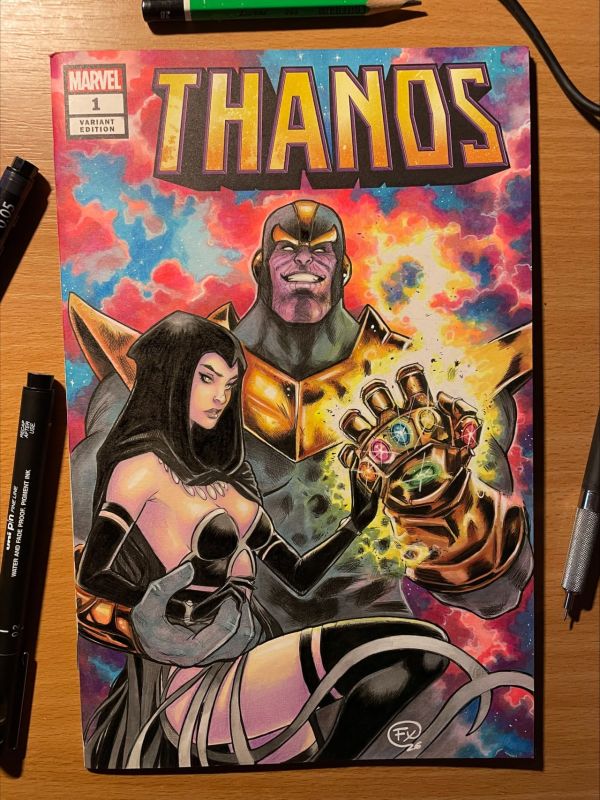 Image for "Thanos & Lady Death," commission 