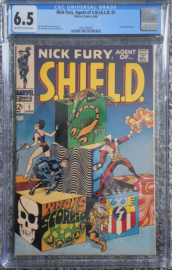 Image for Nick Fury, Agent of S.H.I.E.L.D. #1 CGC 6.5