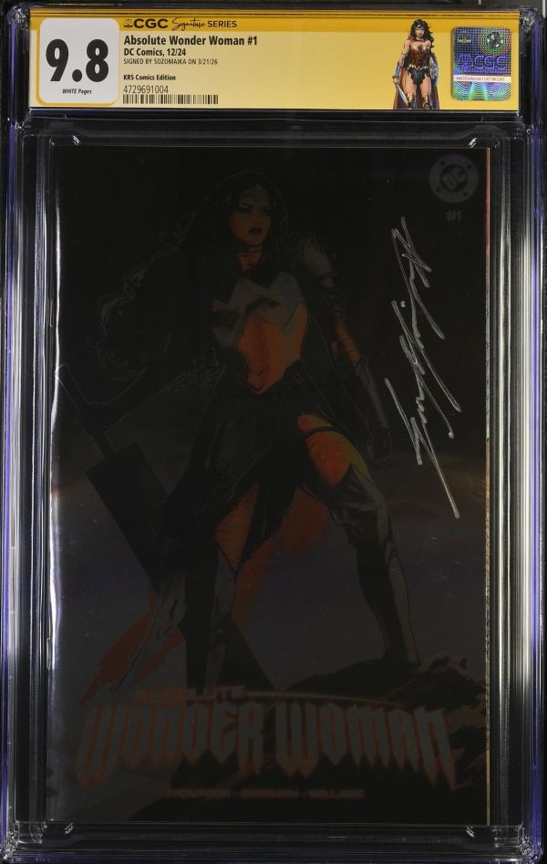 Image for Absolute Wonder Woman #1 CGC 9.8 Signed by Sozomaika