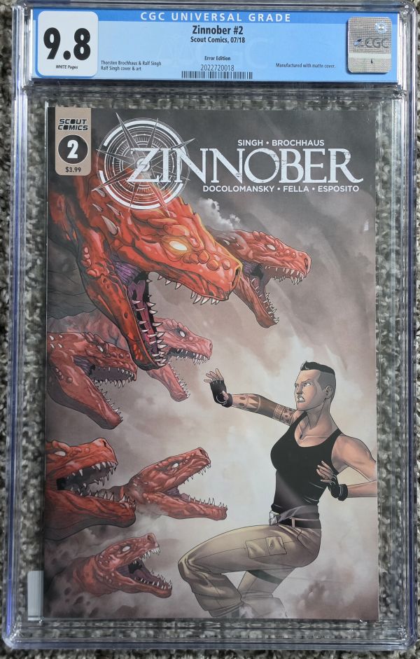 Image for Zinnober #2 CGC 9.8 Error Edition
