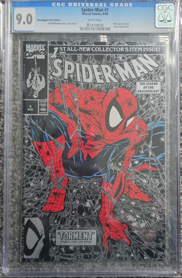 Image for Spider-Man #1 Silver Edition CGC 9.0