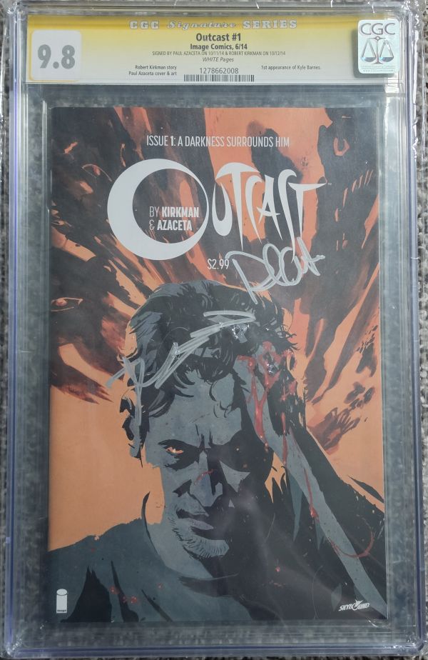 Image for Outcast #1 CGC 9.8 Signed by Paul Azaceta