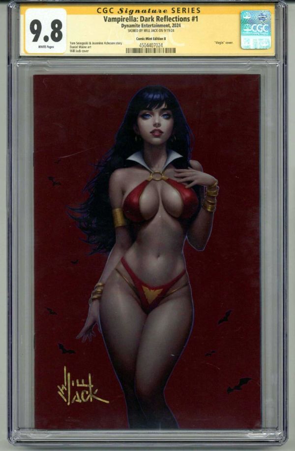 Image for VAMPIRELLA: DARK REFLECTIONS #1 CGC 9.8 SS SIGNED WILL JACK RED VIRGIN VARIANT