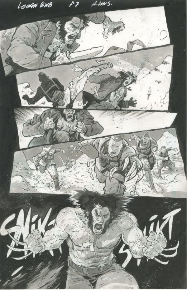 Image for Logan: Black, White & Blood (2026) #1 - WOLVERINE pg 7 SNIKT