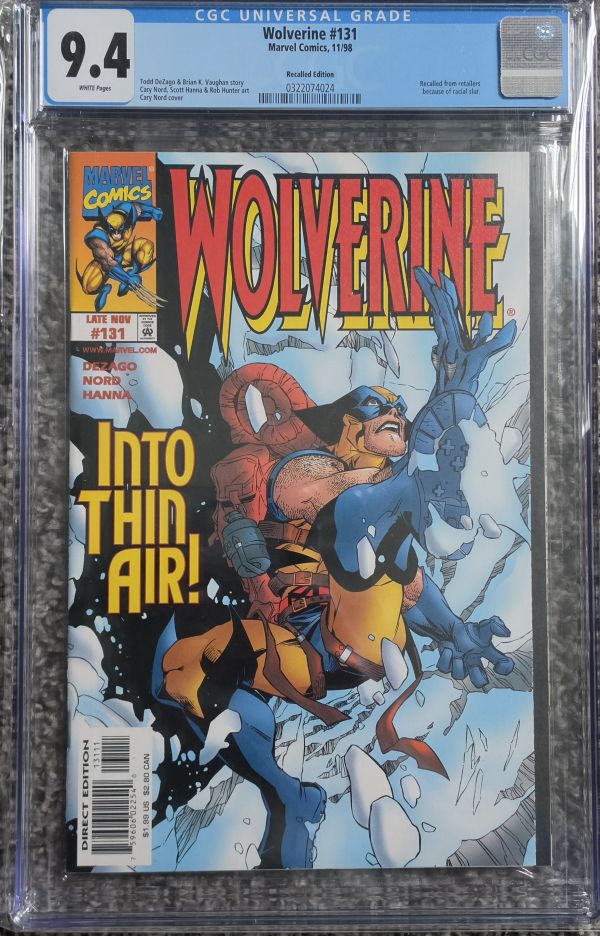 Image for Wolverine #131 Recalled Edition CGC 9.4