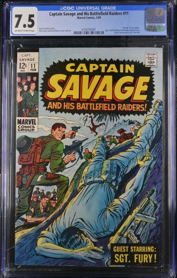 Image for Captain Savage and His Battlefield Raiders #11 CGC 7.5