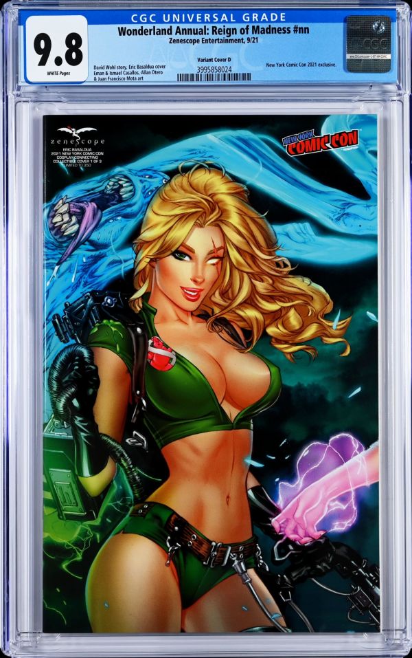 Image for Wonderland Annual: Reign of Madness #nn | Variant Cover D | CGC 9.8 | UniversalNew York Comic Con 2021 exclusive.David Wohl story, Eric Basaldua coverEman & Ismael Casallos, Allan Otero& Juan Francisco Mota art