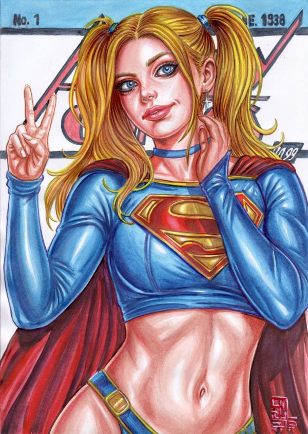 Image for Supergirl -  IT WAS ME / Bazal. 8,3x11,7 in