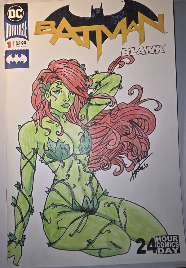 Image for Batman Blank Cover Poison Ivy Sketch