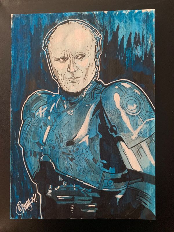 Image for ROBOCOP ORIGINAL INKED COLOR ART SIGNED MIKE DOHERTY