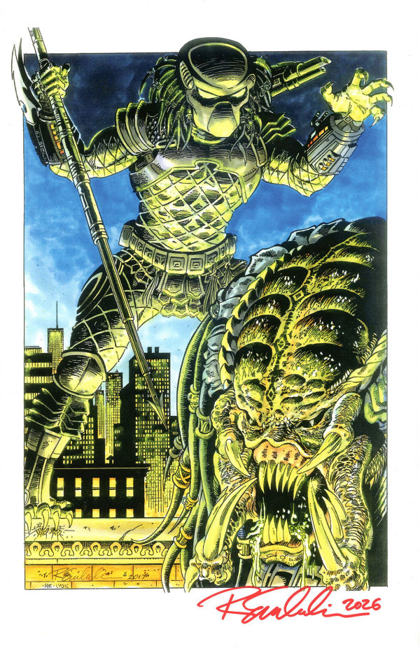 Image for PREDATOR COLOR PRINT SIGNED RANDY EMBERLIN