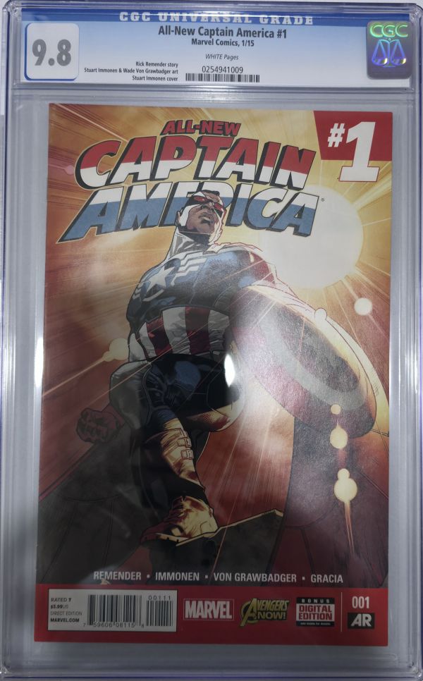 Image for All-New Captain America #1 CGC 9.8