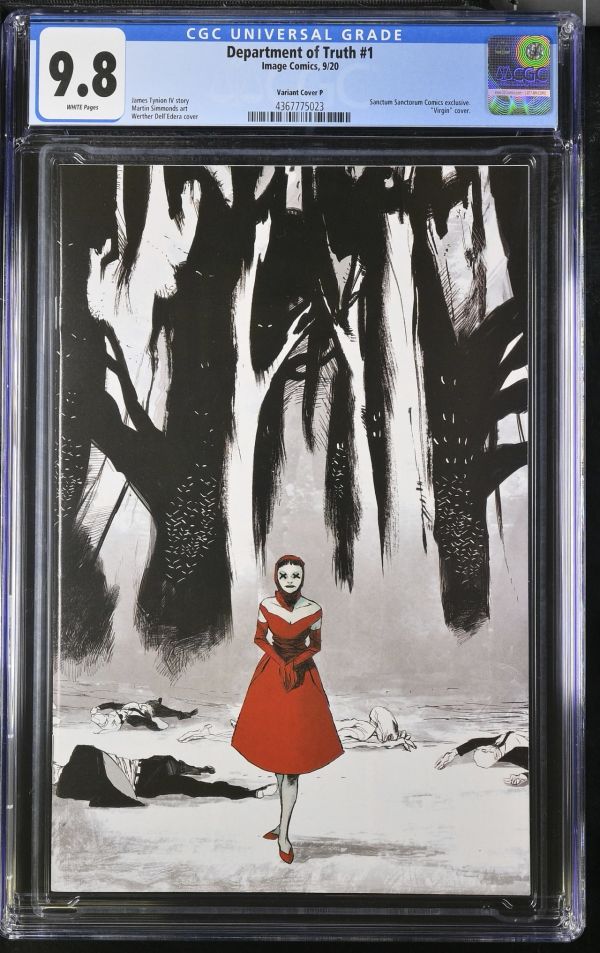 Image for Department of Truth #1 Variant Cover P CGC 9.8