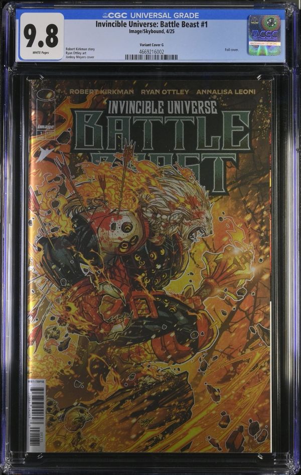 Image for Invincible Universe: Battle Beast #1 Variant Cover G CGC 9.8
