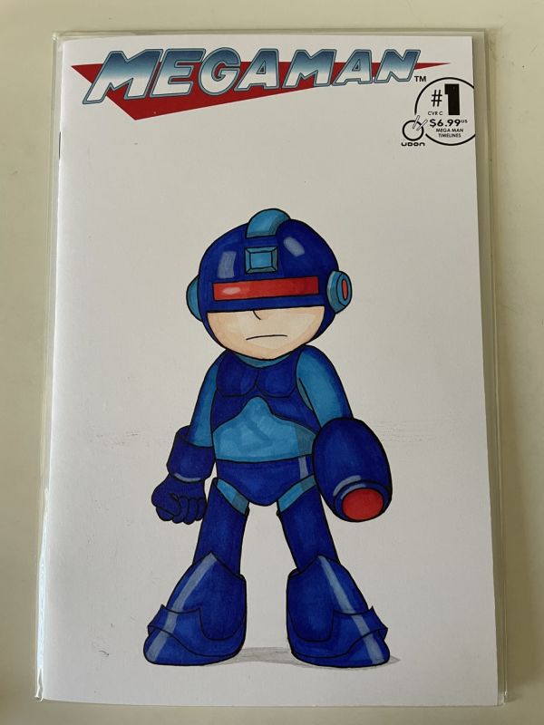 Image for Mega Man as Robo Cop Blank Cover by Jacob Wilcox