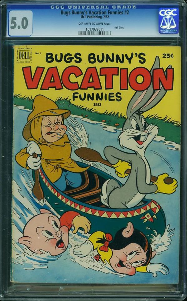 Image for Bugs Bunny's Vacation Funnies #2 CGC 5.0